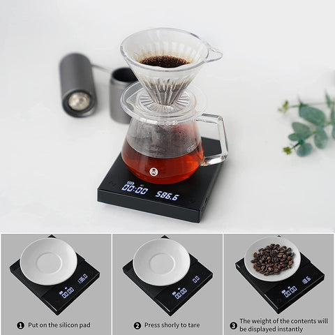 TIMEMORE Basic 2.0 compact design fits neatly on a cafe or kitchen counter