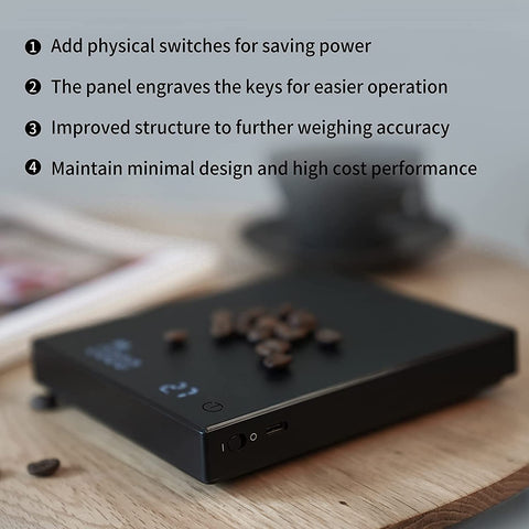 TIMEMORE Basic 2.0 measuring up to 2000 g for versatile coffee prep