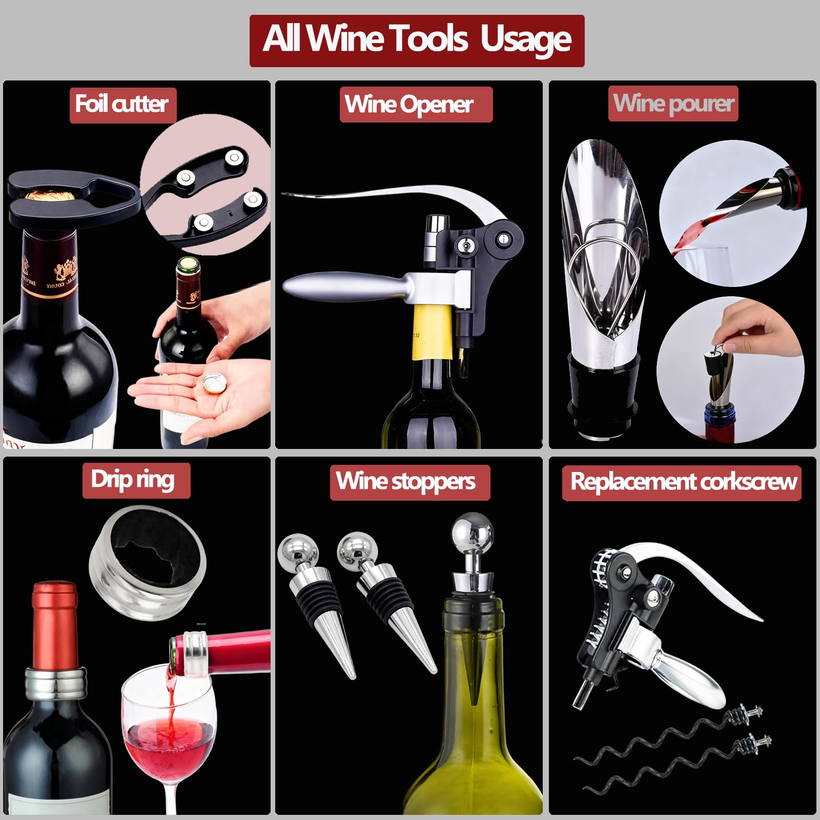 Timtop reusable wine stoppers preserving opened wine