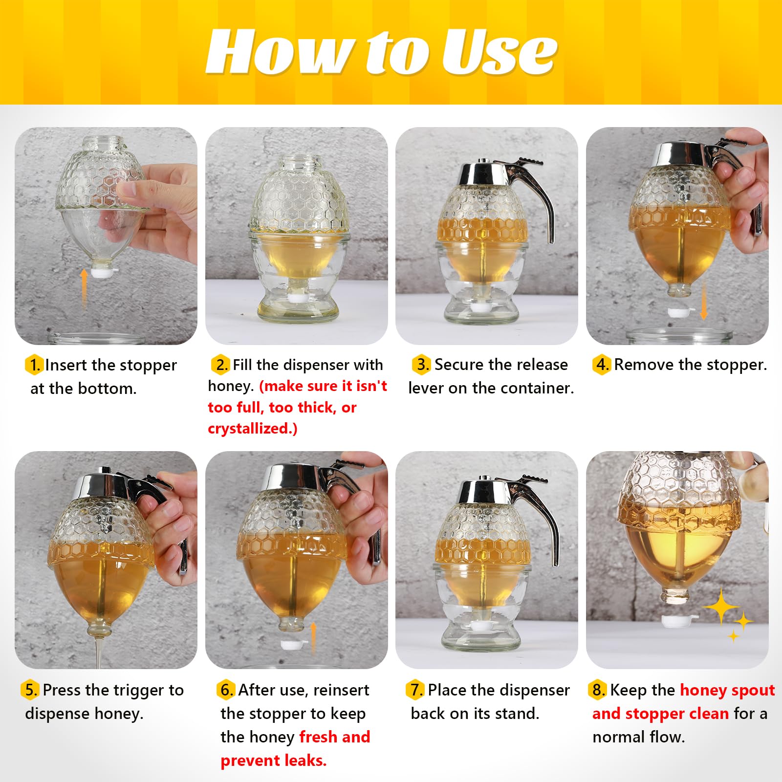 Timtopno honey dispenser on the table elevates everyday rituals