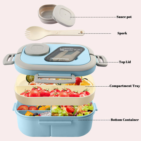 Tinaforld leak-proof lid with rubber gasket prevents spills