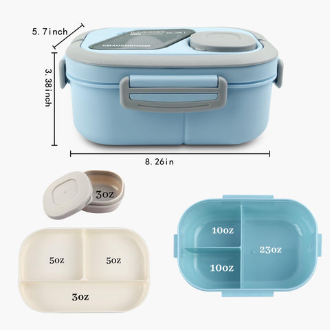 Tinaforld six-compartment lunch box keeps meals organized