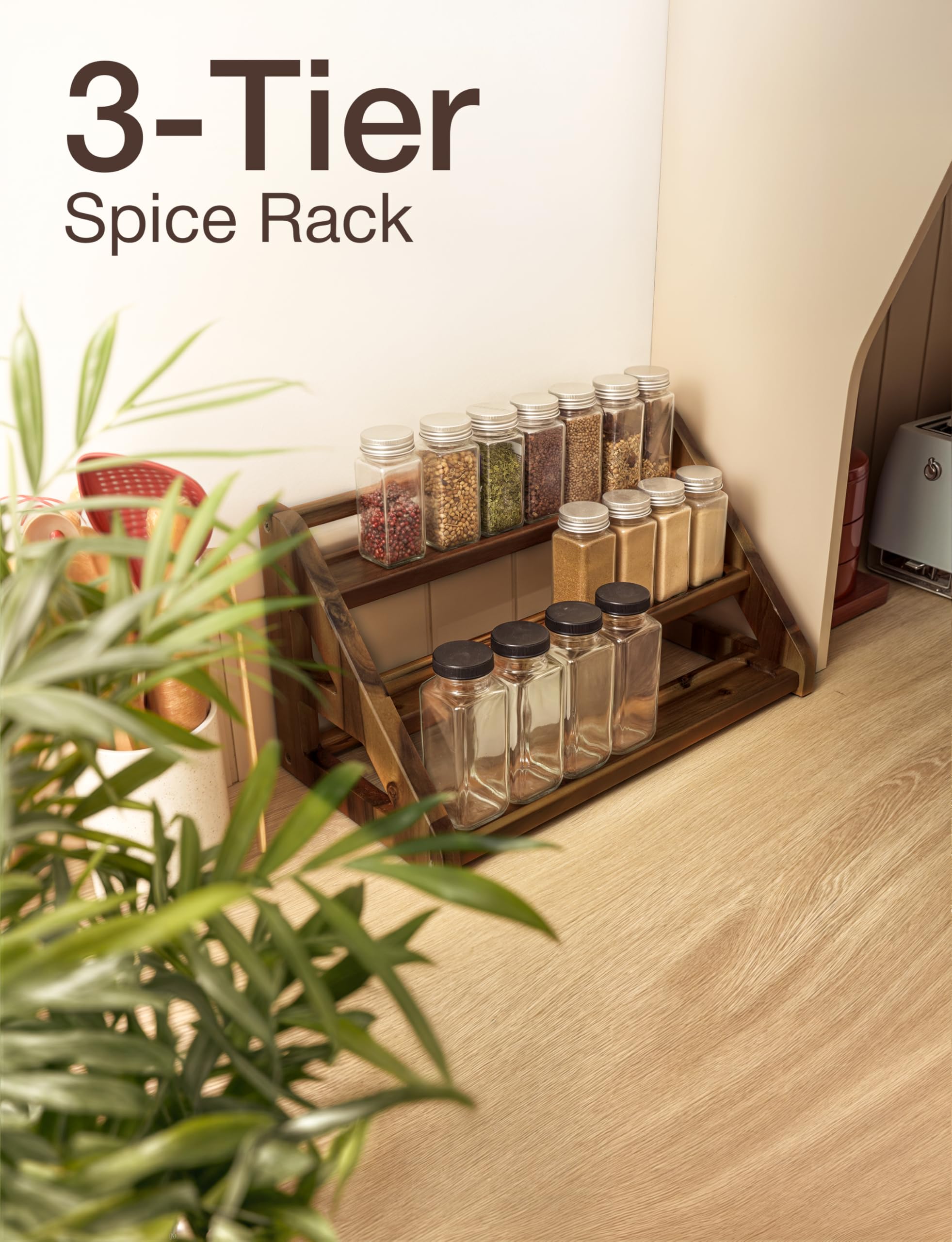 Tinamo kitchen storage modular spice rack supports easy reorganization