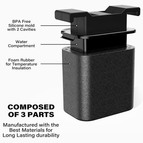 Tinana durable silicone tray makes a stylish gift for bourbon and cocktails.