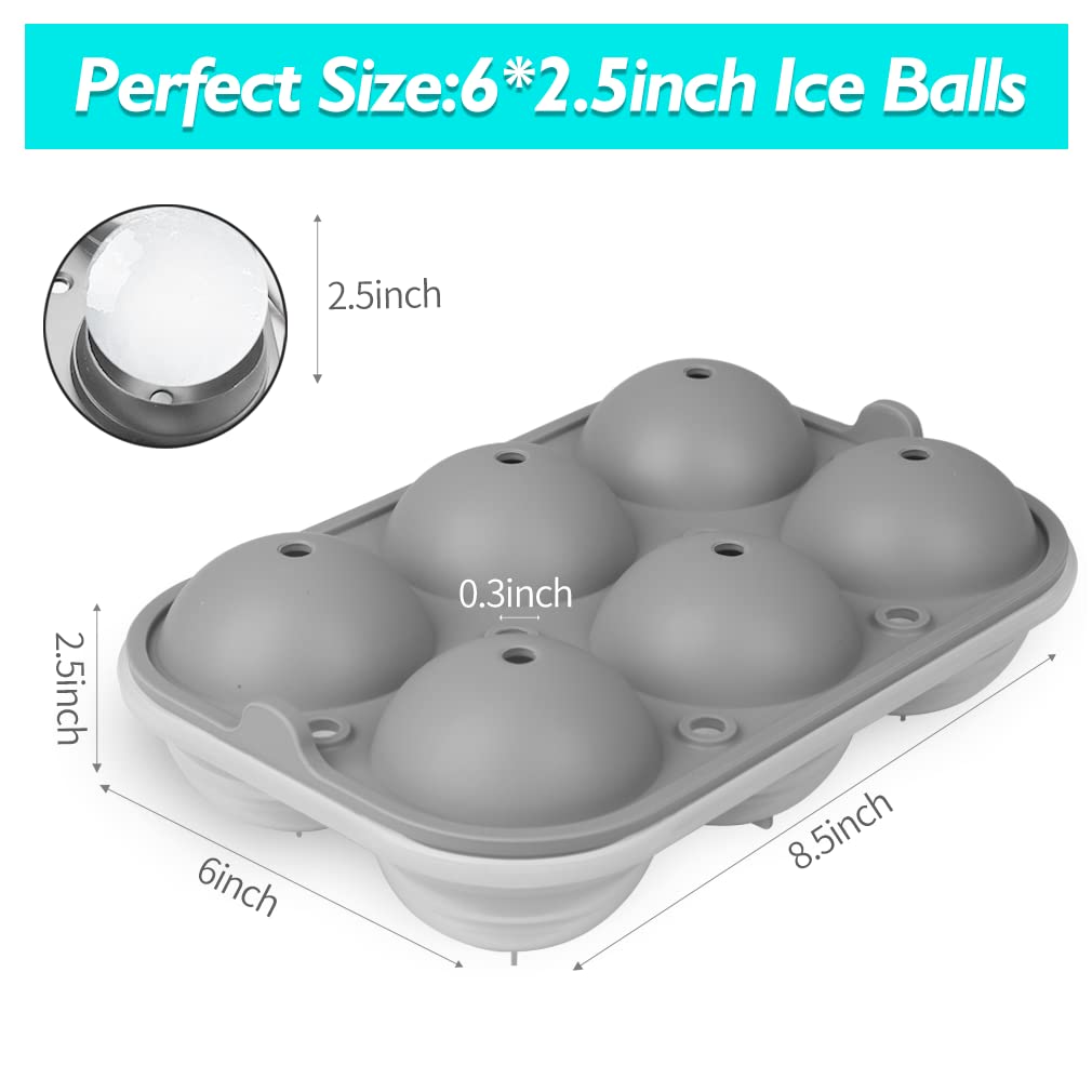 TINANA ice ball maker with funnel for mess-free filling.