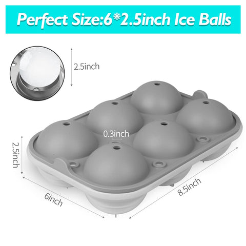 TINANA ice ball maker with funnel for mess-free filling.
