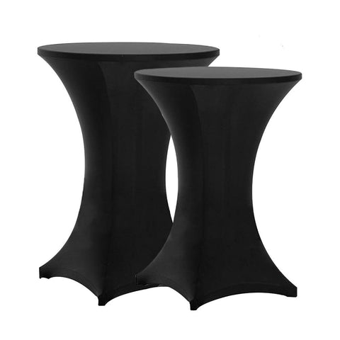 Tina's highboy spandex table cover for 32x43 inch tables delivers a sleek professional look.