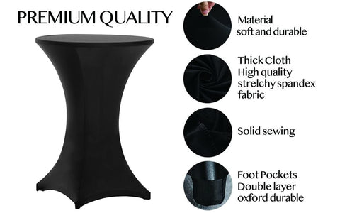 Tina's stretch table cover offers durable, reusable coverage for high-end venues