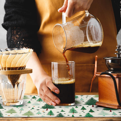 Tinideya absorbent mat is easy to wipe clean after coffee brewing