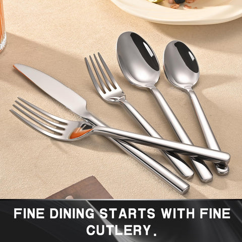 Tinina dinner knife with modern design and durable blade