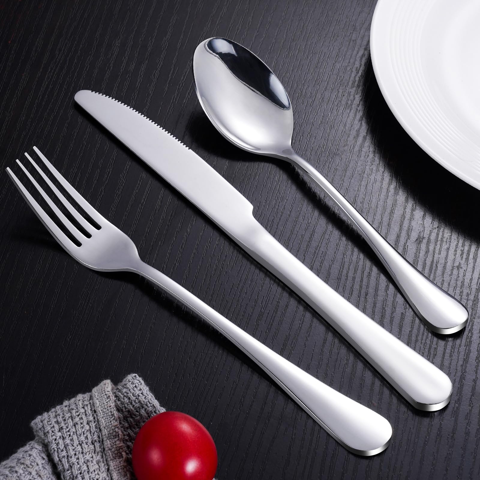 TININA stainless steel flatware is dishwasher safe for easy cleanup
