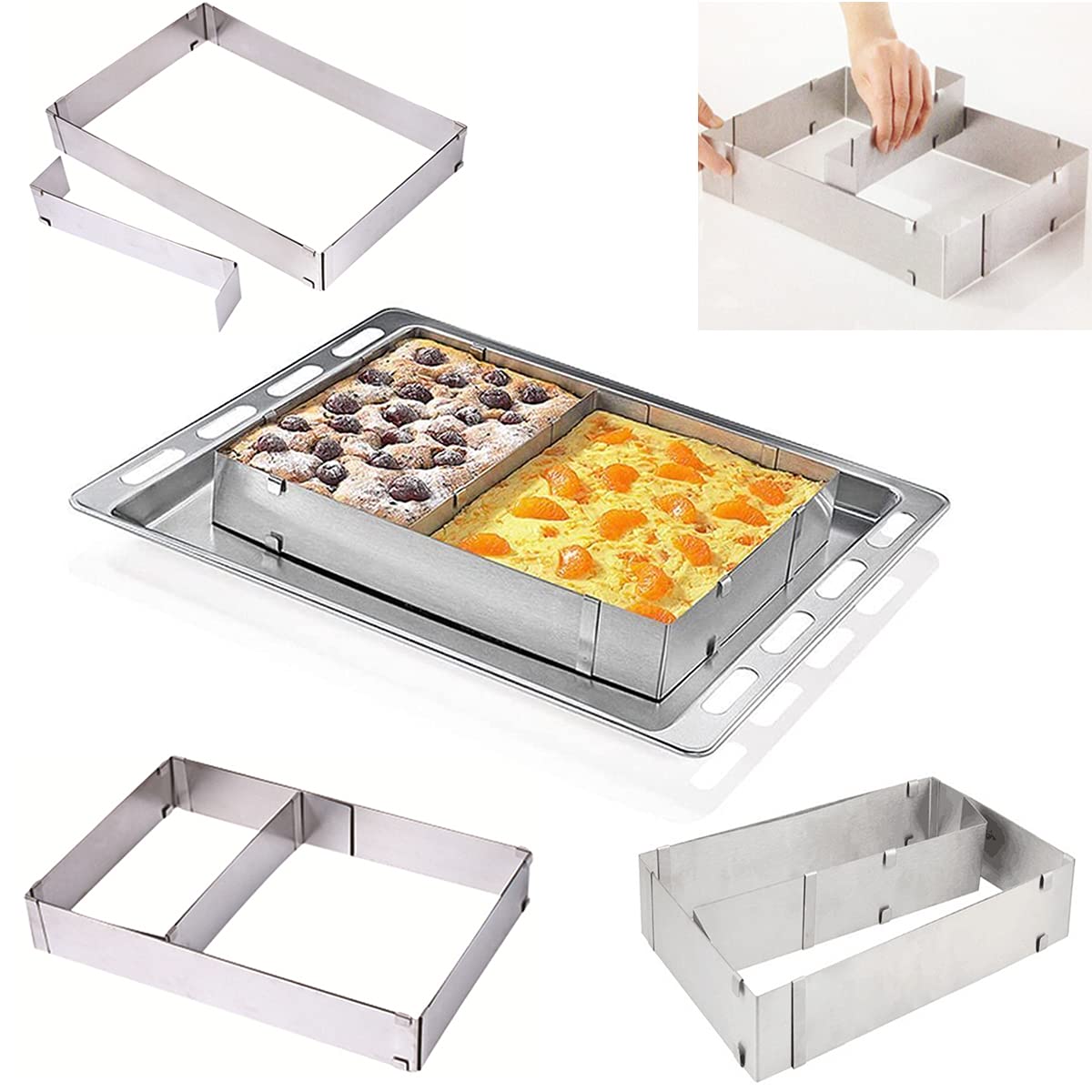 TinLeJa stainless steel bakeware mold resists rust and lasts longer