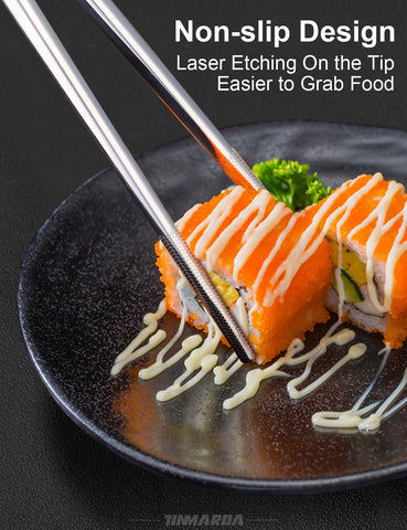 Tinmarda laser-pattern chopsticks keep intricate designs from fading.