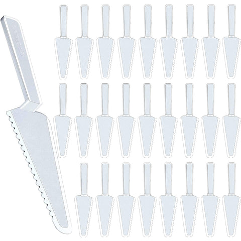 TINSKY 50pcs disposable cake cutters for quick party servings.