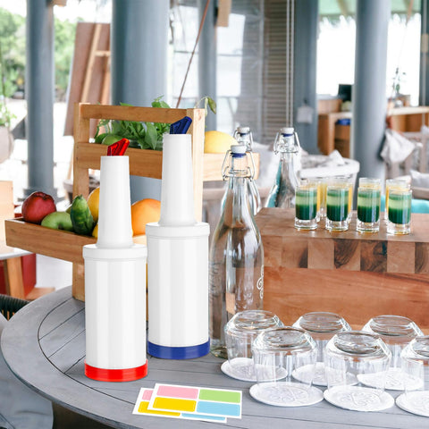 TINSKY stickers help label bottles for easy sorting.