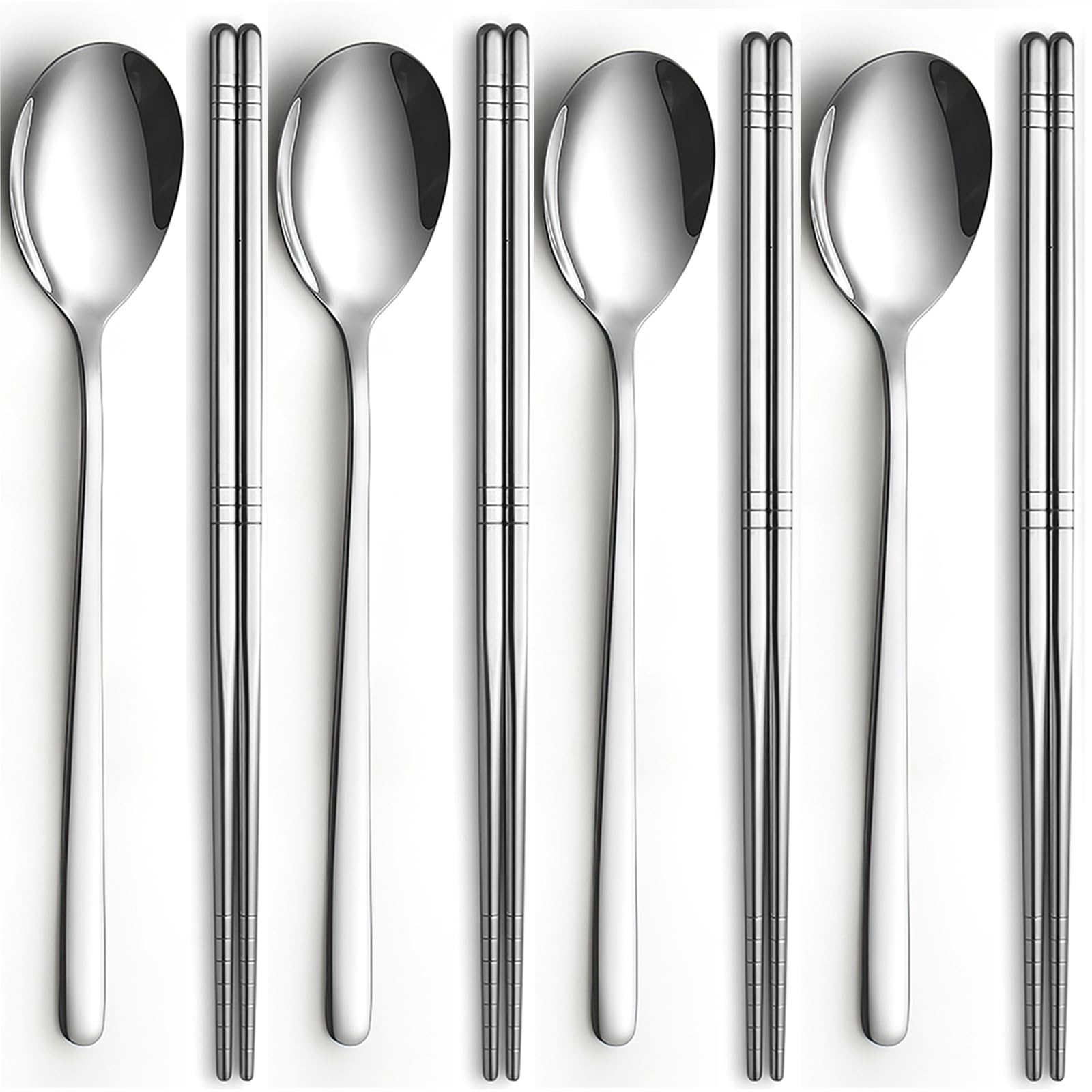 Tiokin Korean chopsticks and spoons set on display for home dining
