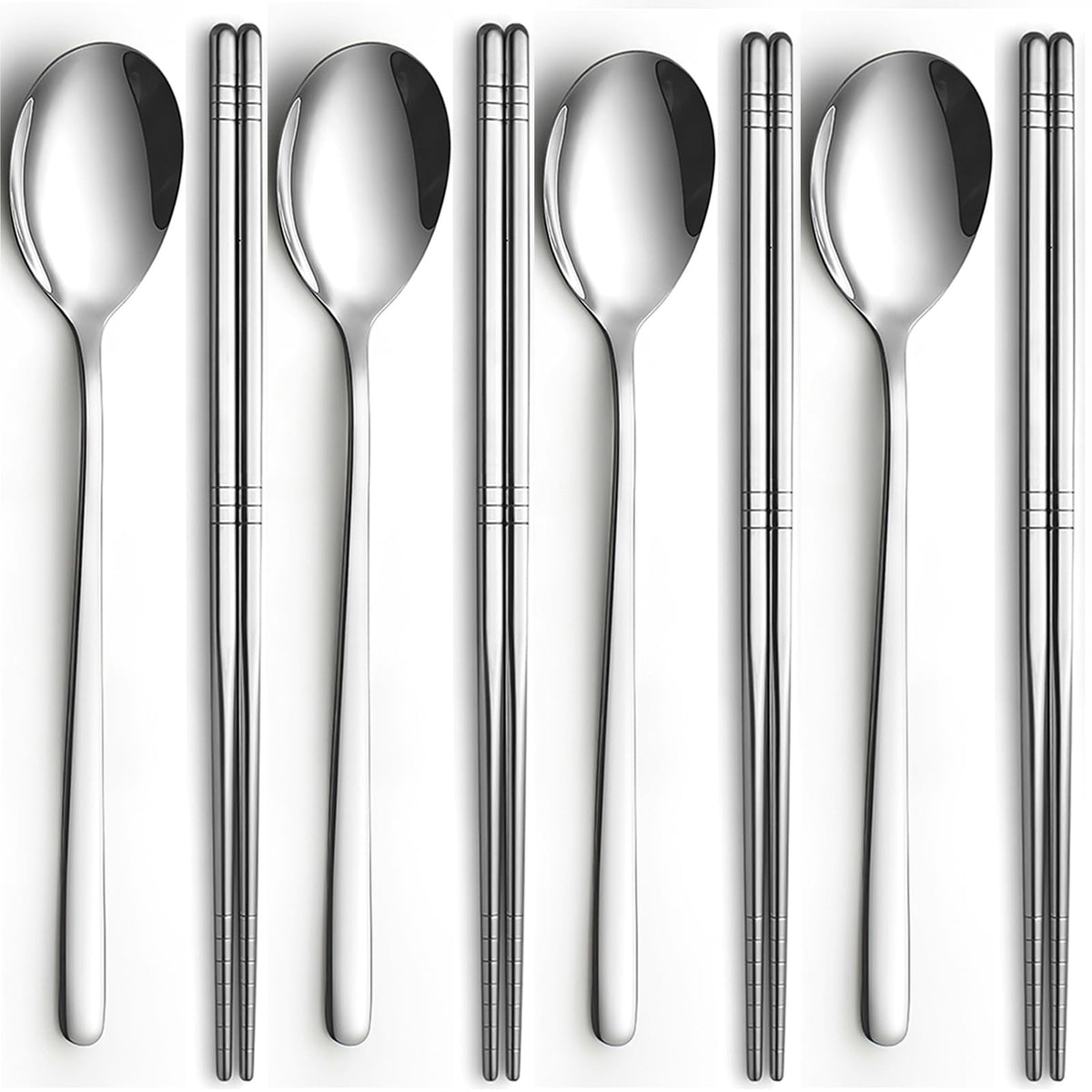 Tiokin Korean chopsticks and spoons set on display for home dining