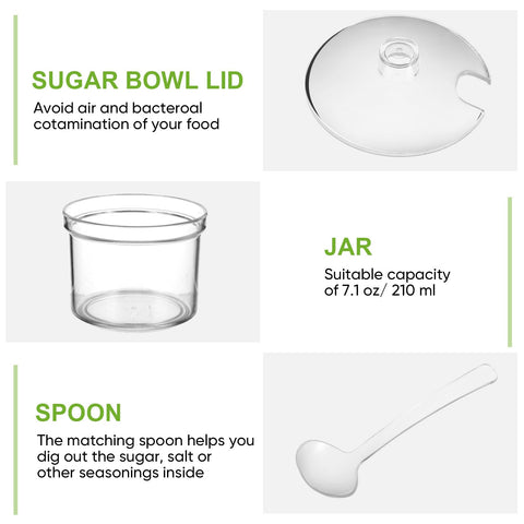 Tioncy 12-pack sugar jar set keeps condiments organized for gatherings.