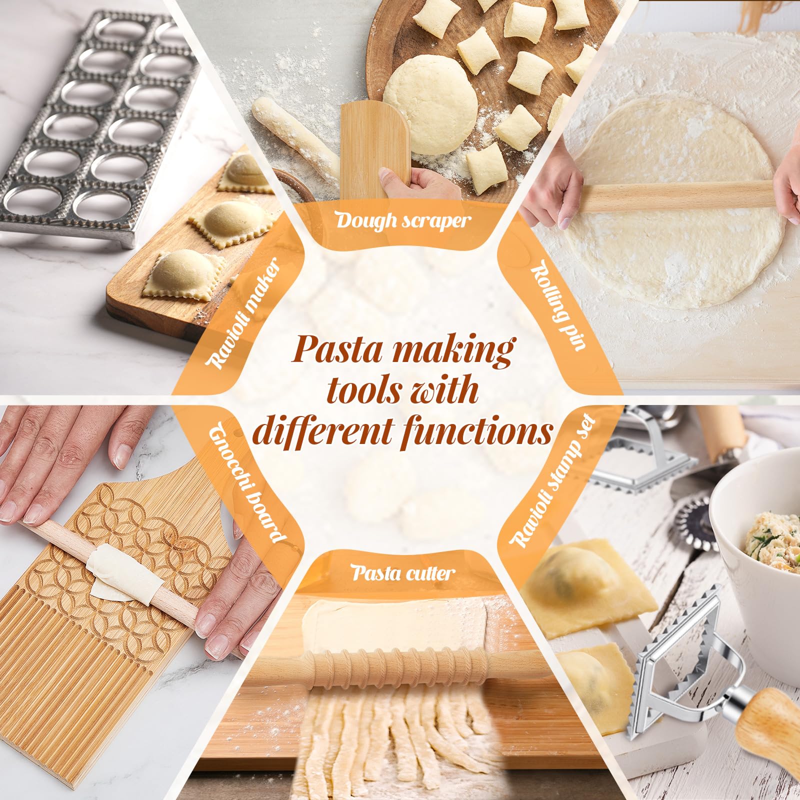 Tioncy ravioli stamp cutters set for uniform pockets