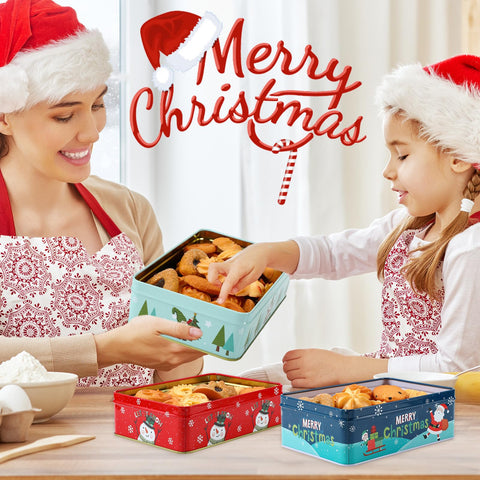 Tioncy tinplate tins are sturdy and reusable for holiday storage