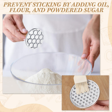 Tioncy embossing stamps in 3-inch size for custom cookie patterns.