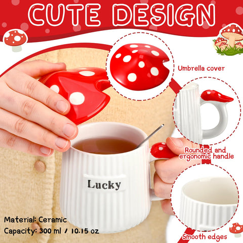 Tioncy mushroom cosmetic bag adds cute storage and style