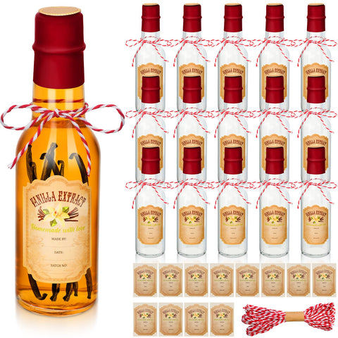 Tioncy vanilla bottles 5oz pack for homemade extracts and gifts.