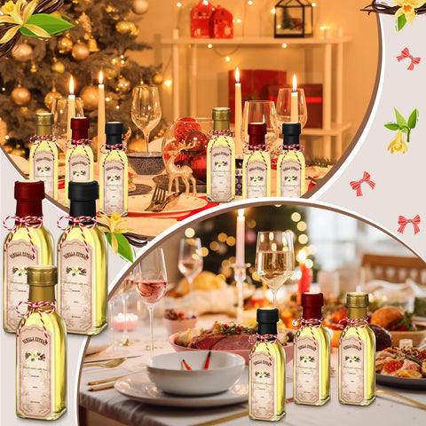 Tioncy transparent glass bottles shown on kitchen shelf for home blending