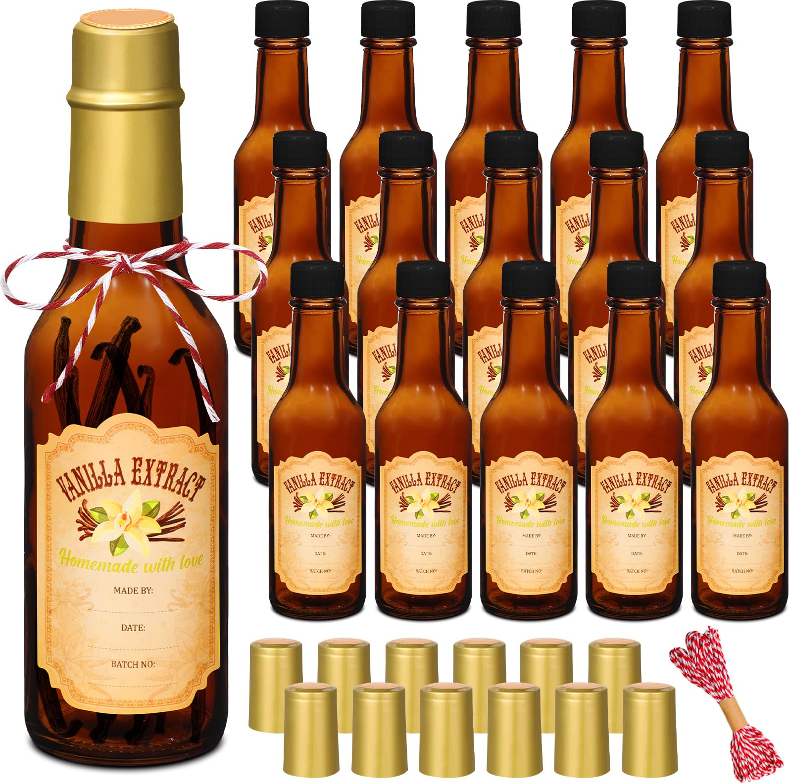 Tioncy vanilla extract bottle 5 oz ready for homemade flavors and gifts.