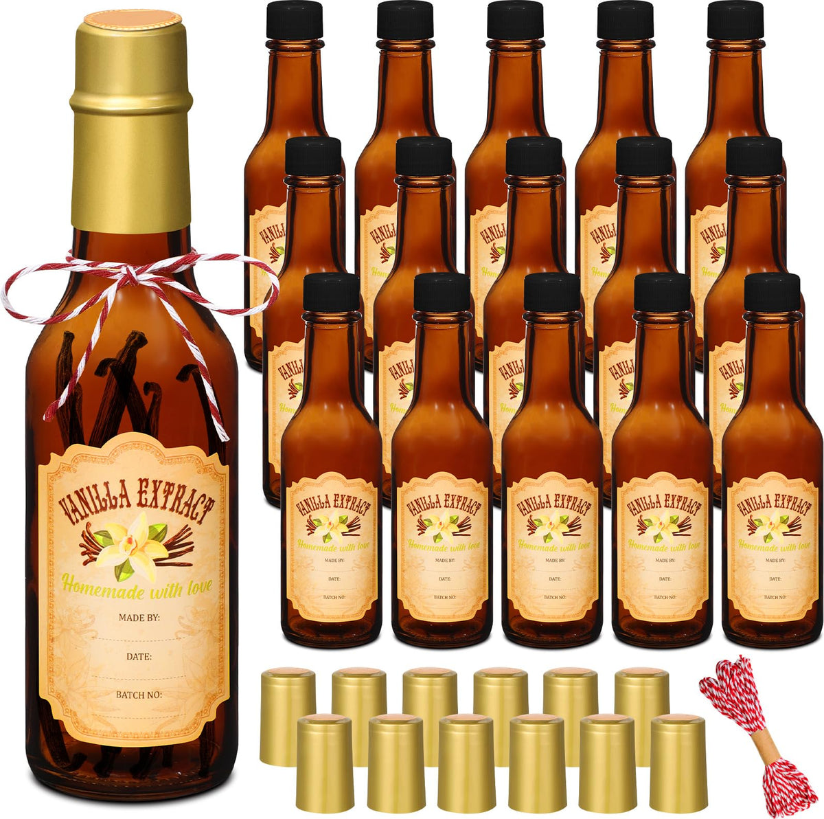 Tioncy vanilla extract bottle 5 oz ready for homemade flavors and gifts.