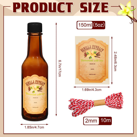 Tioncy vanilla essence sticker roll for labeling and batch dating.