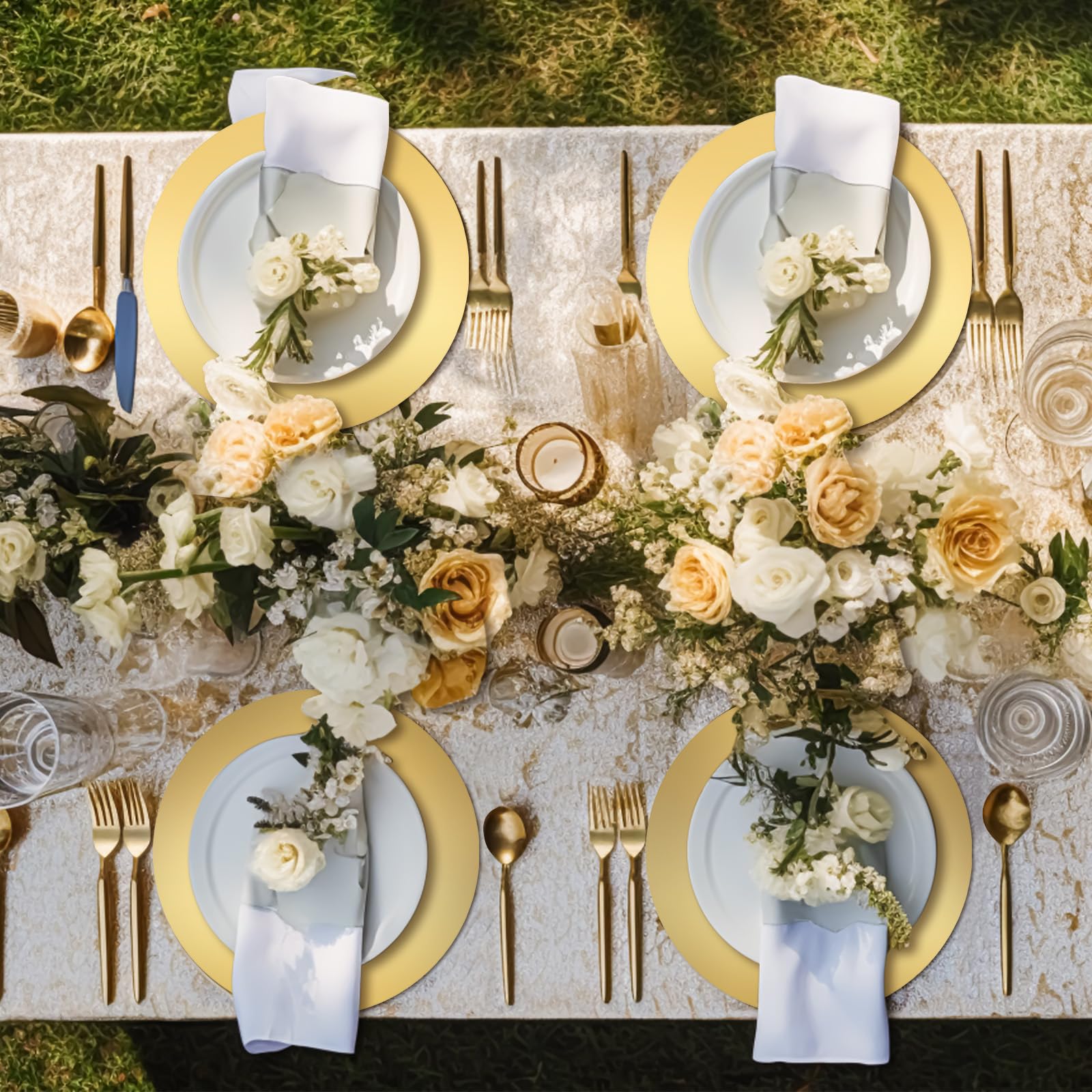 Tioncy wedding table decor placemats enhancing banquet aesthetics
