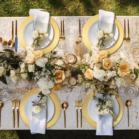 Tioncy wedding table decor placemats enhancing banquet aesthetics