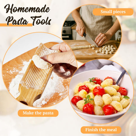 Tioncy curved gnocchi boards—ridged texture enhances sauce adherence for texture.