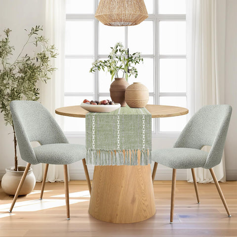 tiosggd entryway table runner welcomes guests with green accents