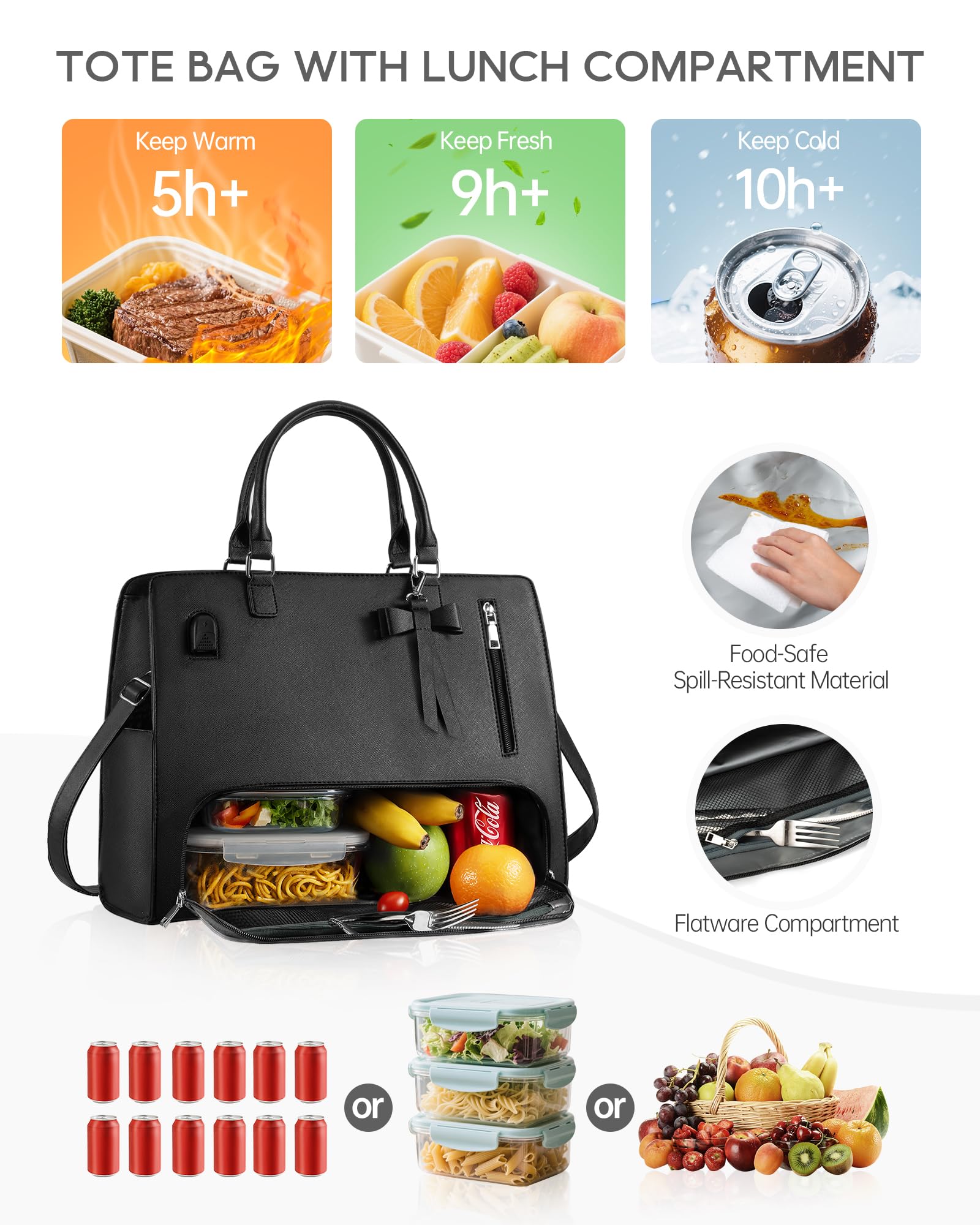Tiostep 15.6-inch laptop tote fits your device and essentials for work.