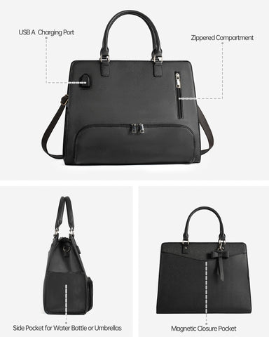 Tiostep metallic zipper and rivet accents signal durable construction.