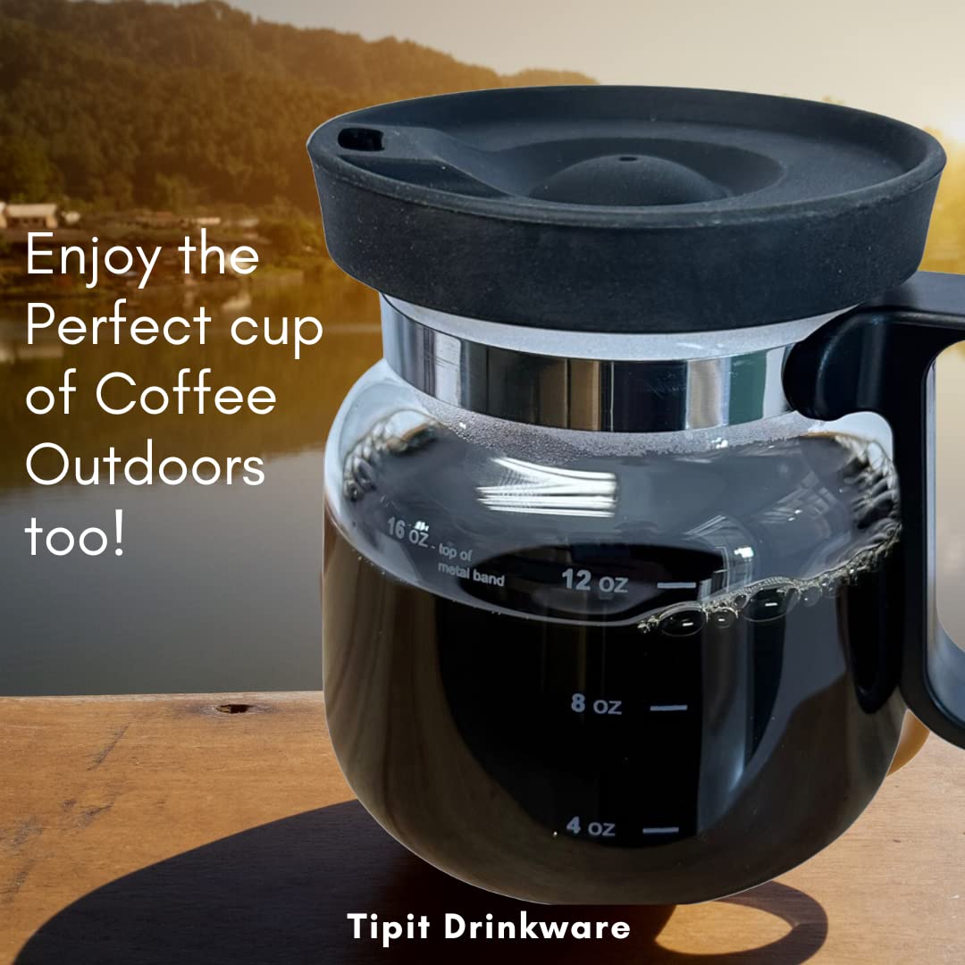Tipit Drinkware Mini Mocha borosilicate glass for reliable heat and clarity.