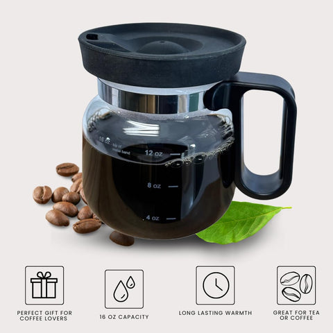 Tipit Drinkware Mini Mocha tea-friendly mug suitable for hot or iced tea.