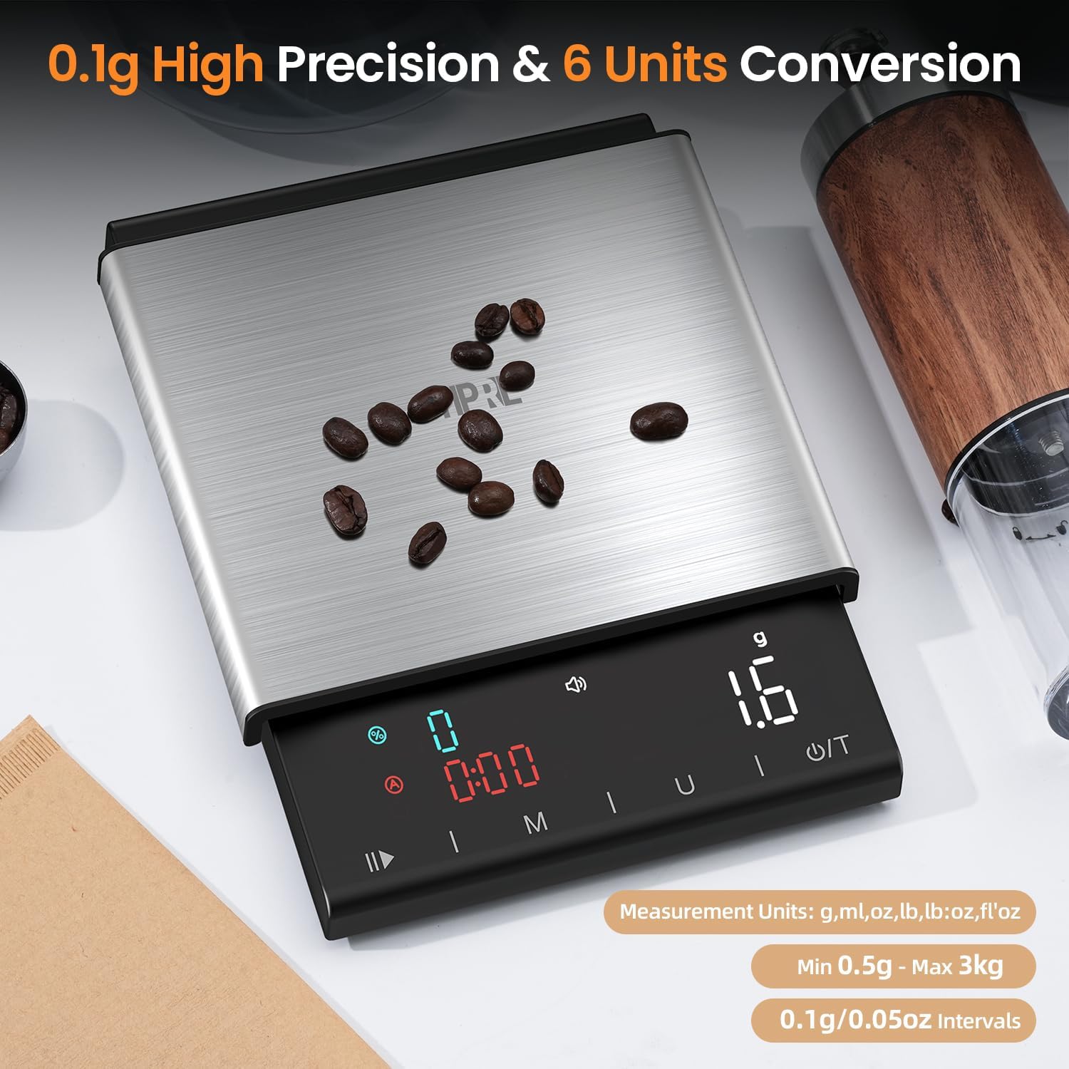Tipre touch sensor enables seamless start and stop during brewing sessions