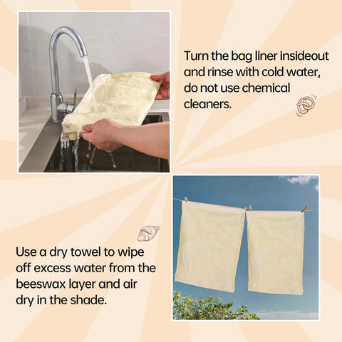 Tirphy bulk-baking storage ideas using reusable bags for freezer storage.