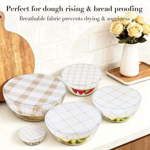 Tirphy reusable kitchen cover is durable, washable, and ideal for leftovers or dough.