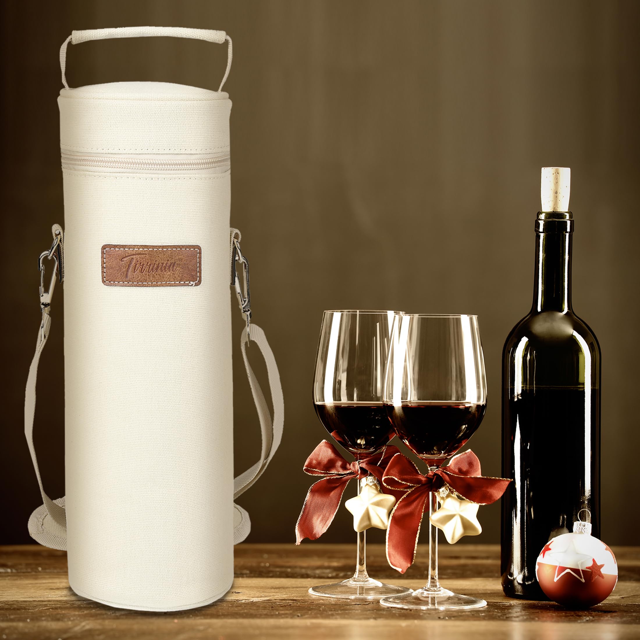 Tirrinia BYOB-friendly wine tote for dinners and tastings.