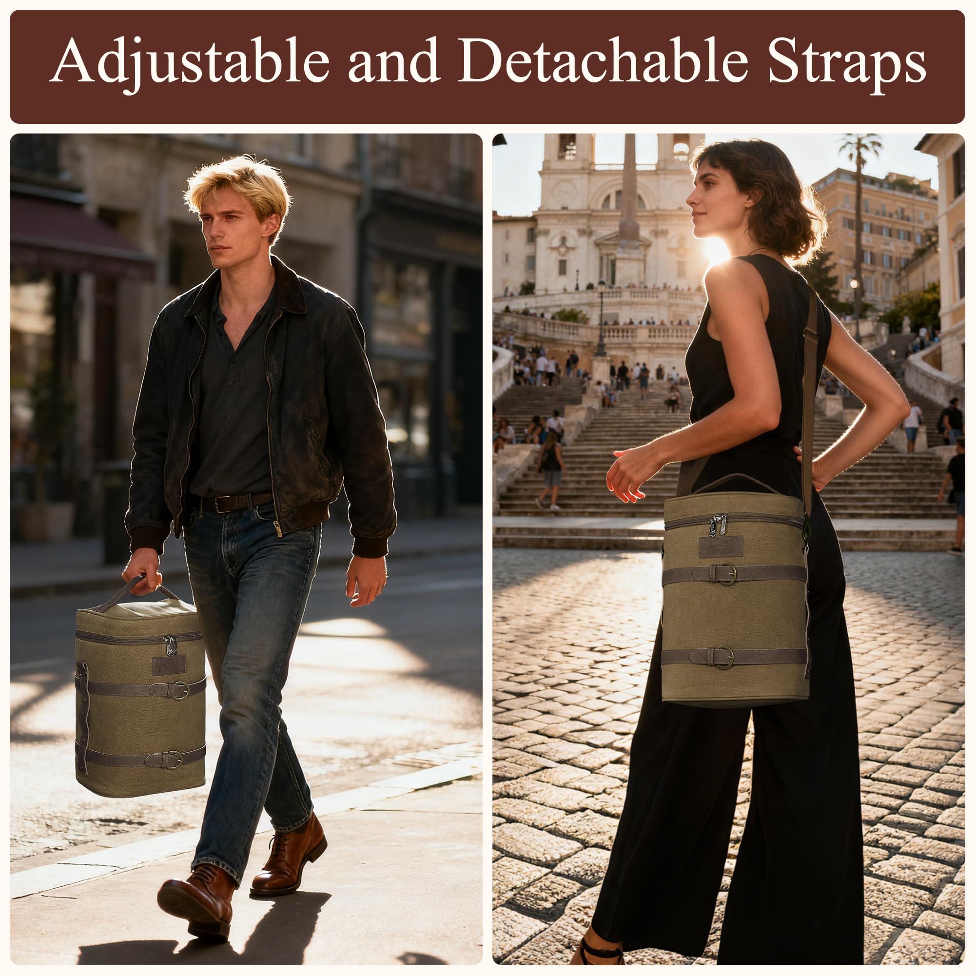 Tirrinia durable buckle straps offer secure carrying for picnics
