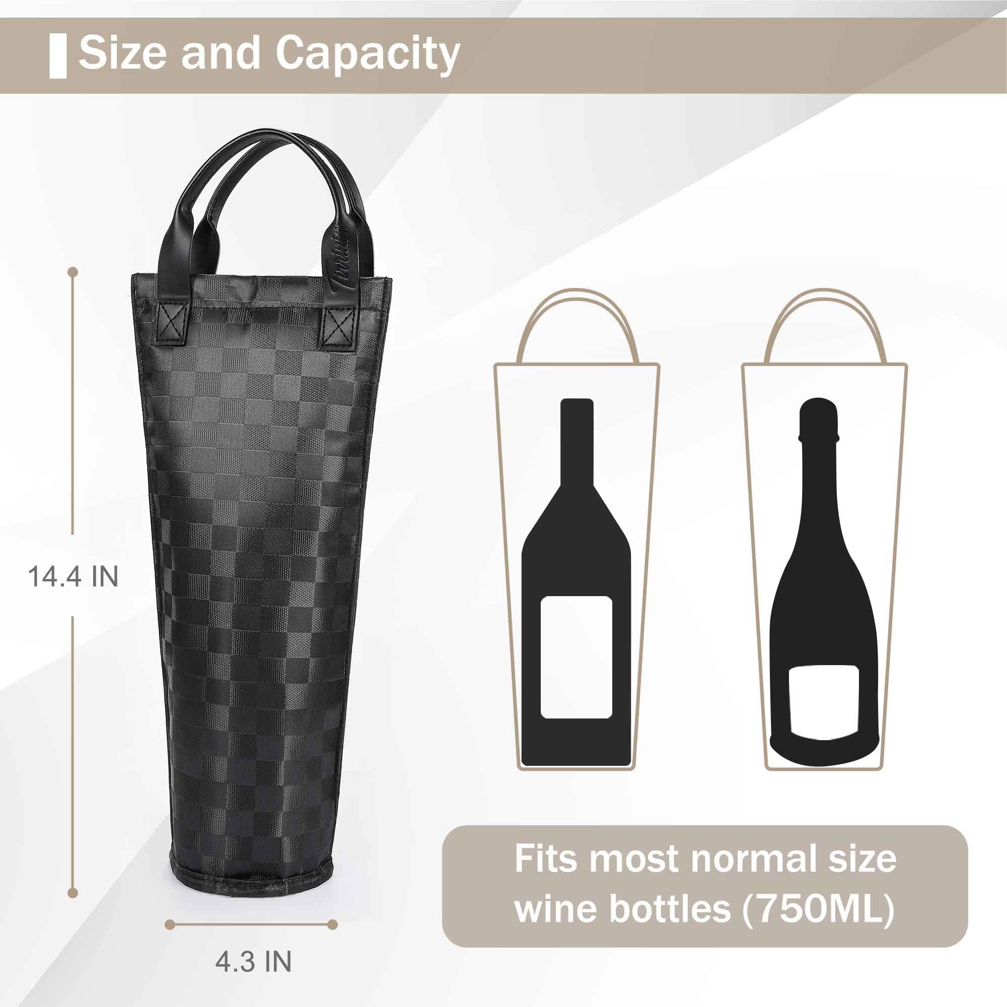 Tirrinia grid-design-padded-handle combines elegance and durable carry.