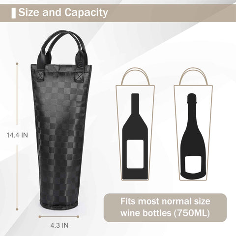 Tirrinia grid-design-padded-handle combines elegance and durable carry.