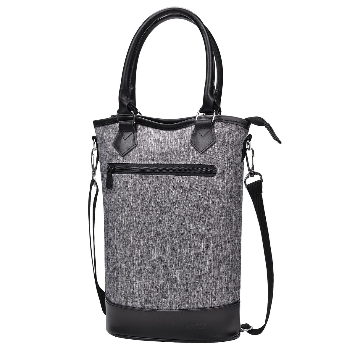 Tirrinia insulated wine gift tote with travel padding keeps two bottles cool during picnics