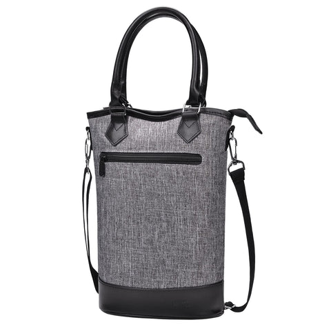 Tirrinia insulated wine gift tote with travel padding keeps two bottles cool during picnics