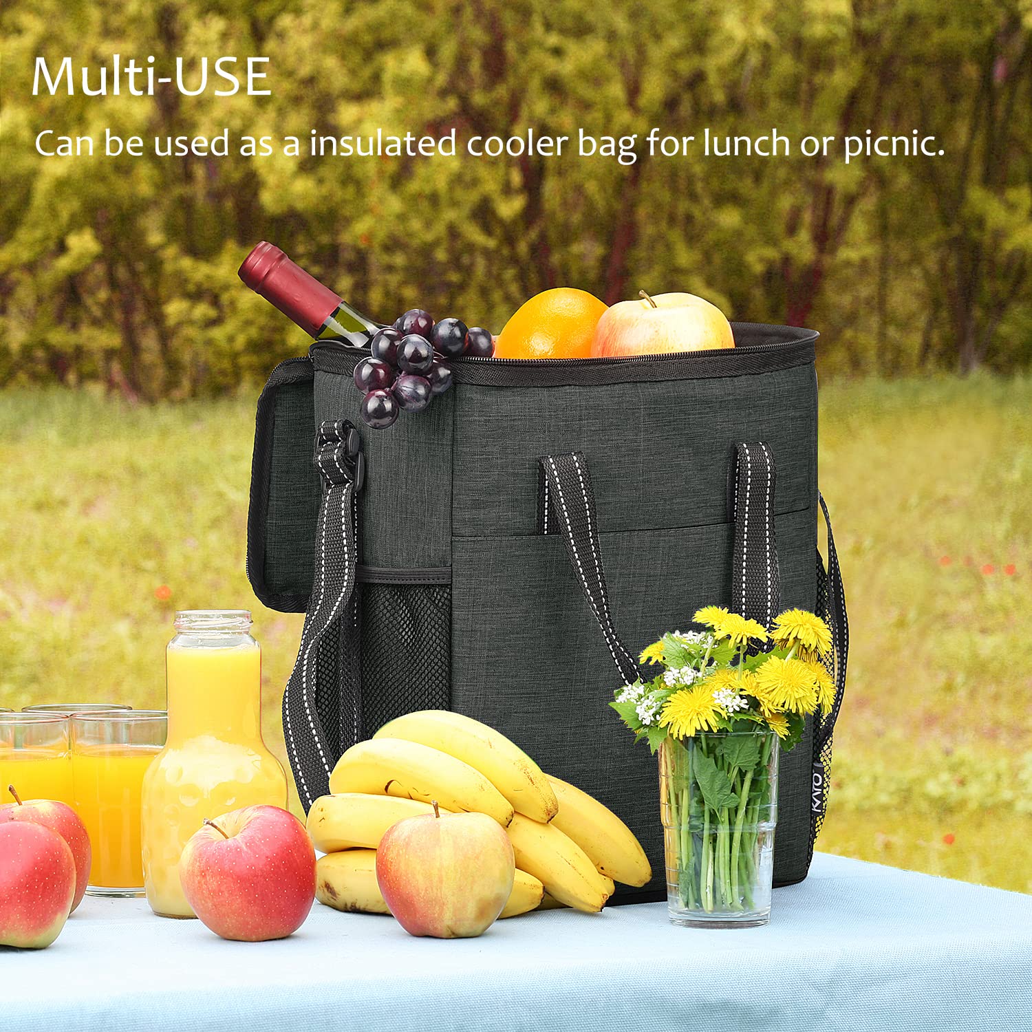 Tirrinia leakproof internal seam prevents spills during transport.