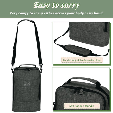 Tirrinia 600D polyester fabric for durable wine transport.